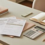 Symbolbild Immobilienfinanzierung mit Unterlagen und Schlüssel