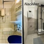 Badsanierung kleine Wohnung vorher nachher Beispiel